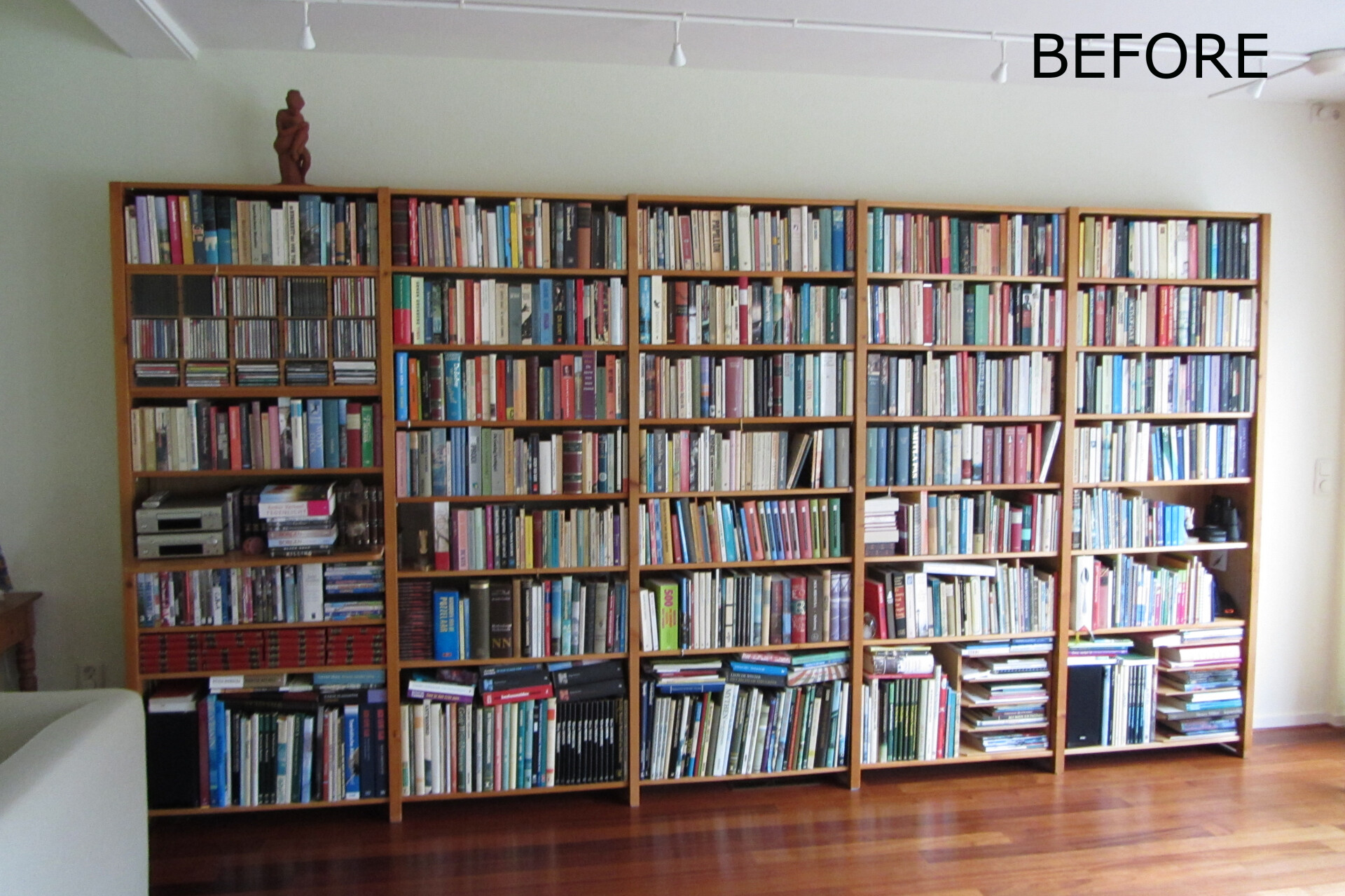 Boekenkast   before