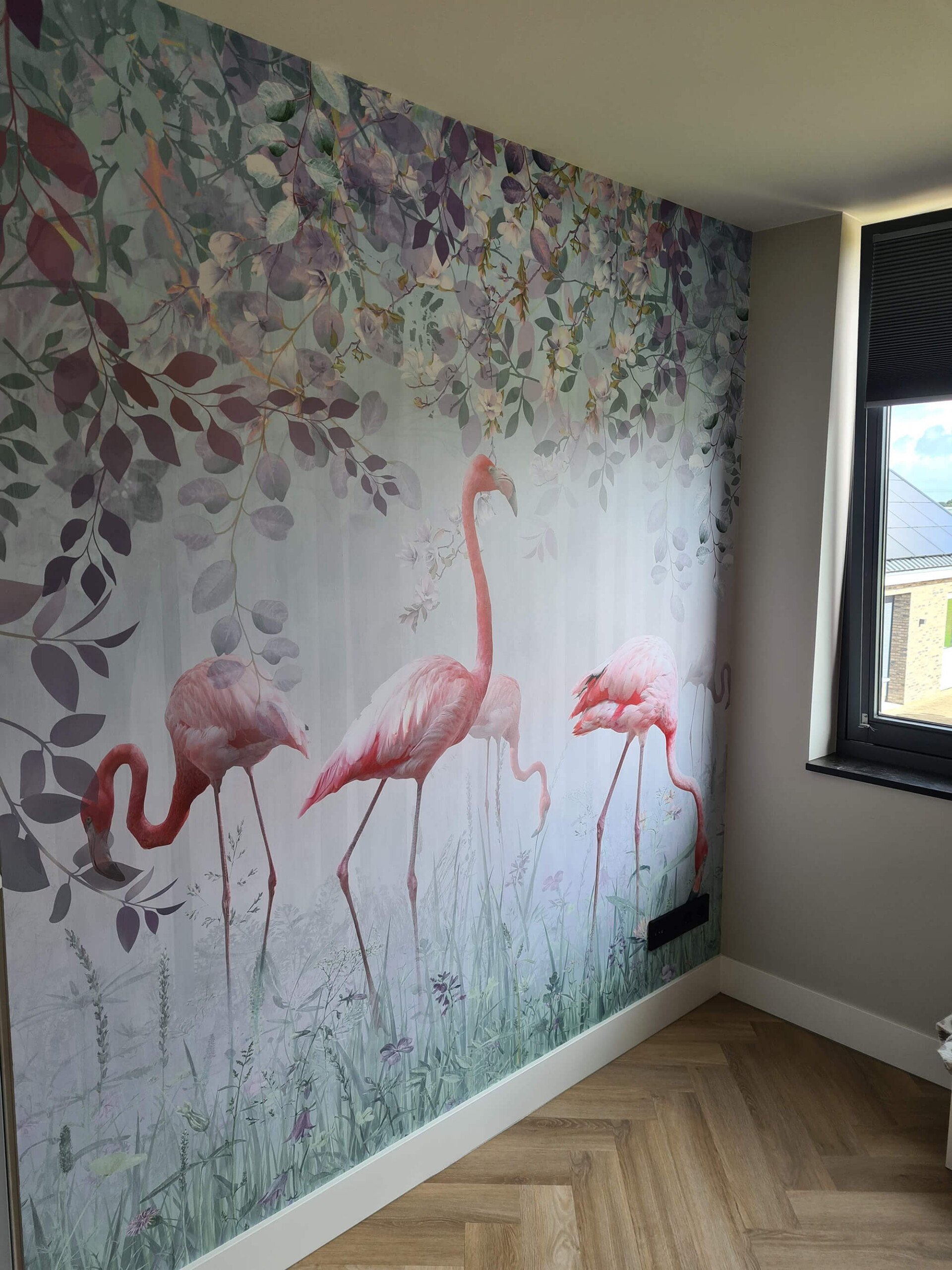 Foto realisatie meisjeskamer behang