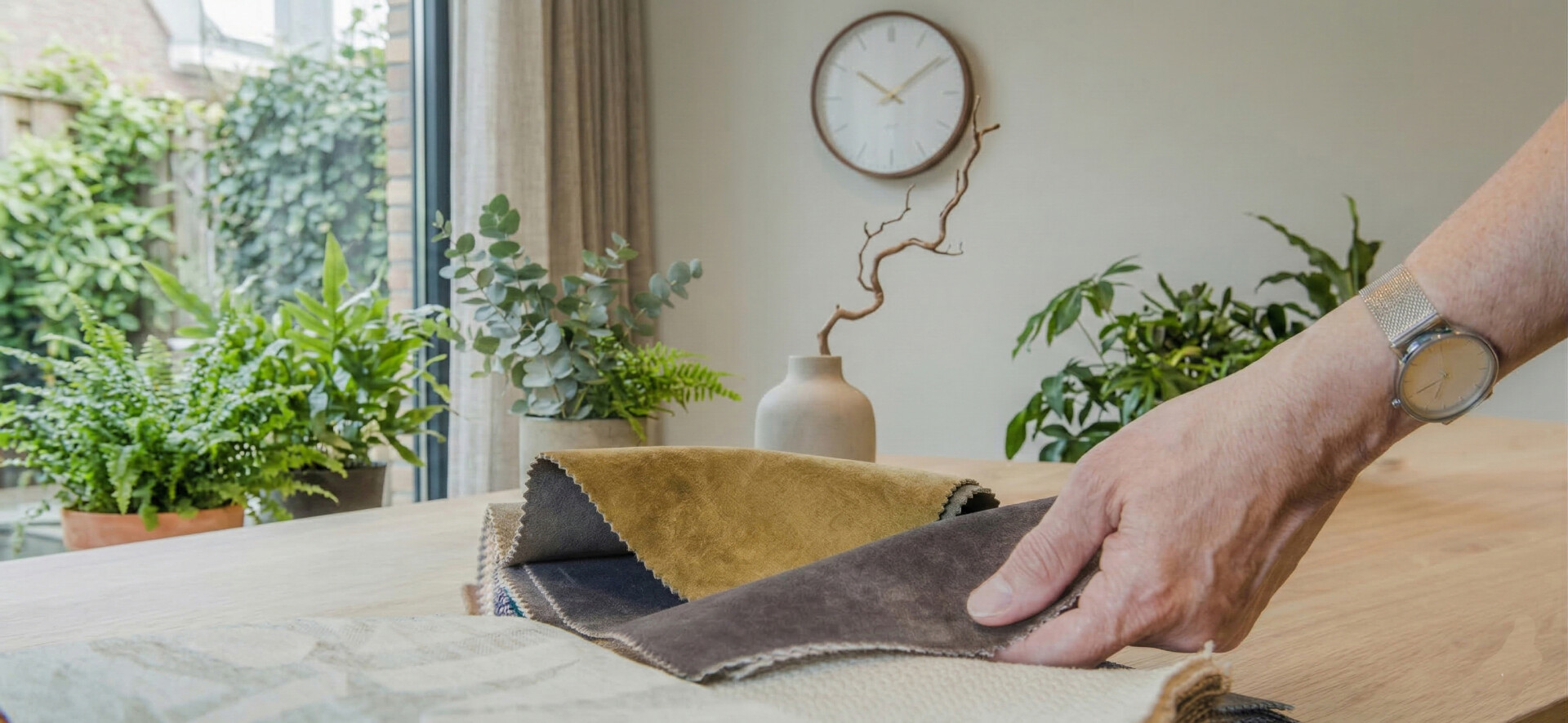 Uitzoeken stofstalen woning